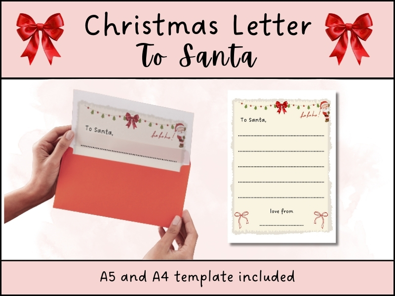 Christmas Letter to Santa Writing Template