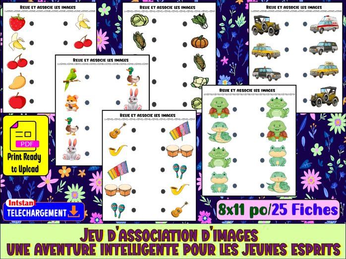 Jeu d’association d’images : une aventure intelligente pour les jeunes esprits