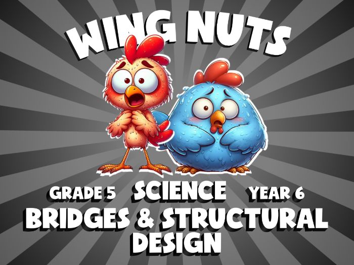 Bridges & Structural Design WING NUTS Science Game | No-Prep Year 6 Review Activity