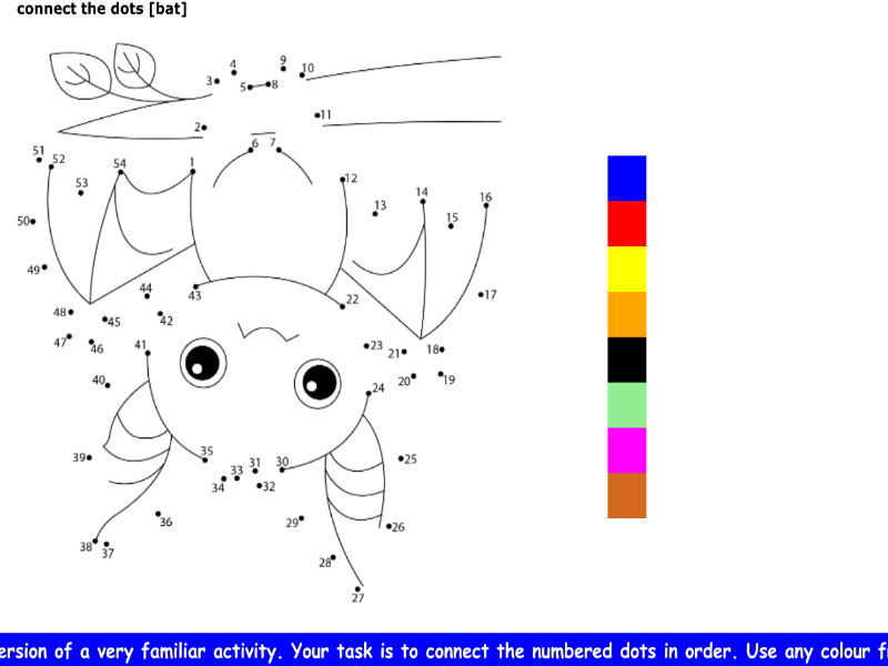 connect the dots [bat]