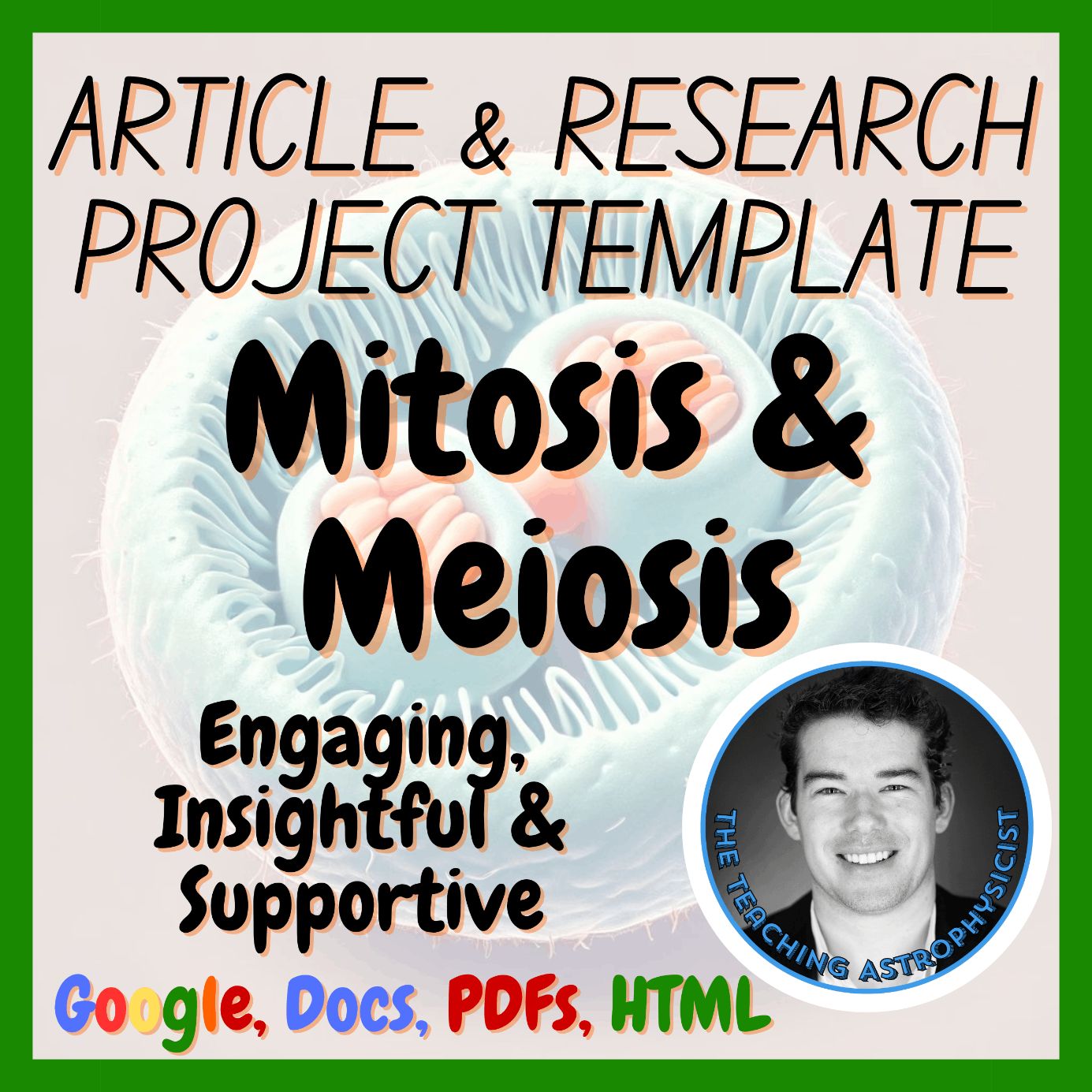 Mitosis & Meiosis | Biology Science Articles + Research Project Template Set
