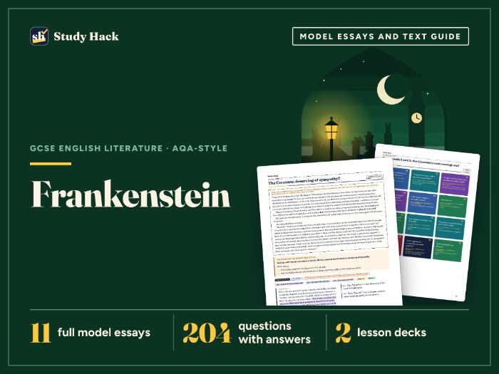 GCSE English Literature Frankenstein Complete Revision and Teaching Pack (AQA-style)