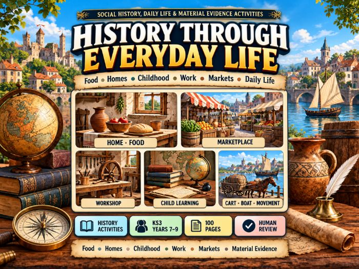 KS3 History Through Everyday Life | Social History & Historical Enquiry | 100 Pages