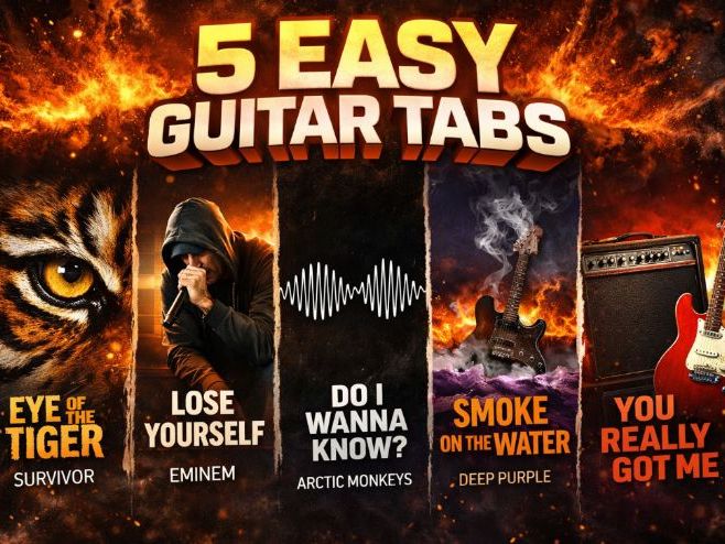 Easy Official Guitar Riffs (Tab & Rhythm)