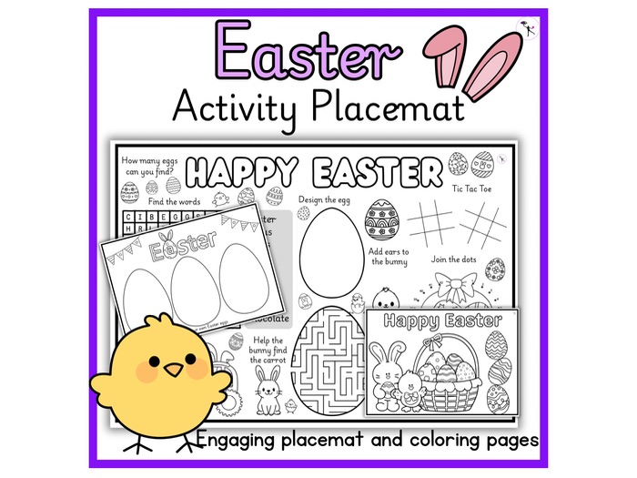 Easter Activity Placemat