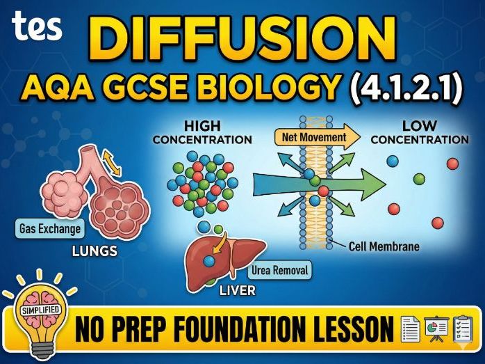 AQA GCSE Biology: Diffusion Lesson (Foundation Tier) - Combined Science