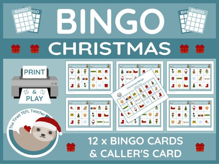 ESL Christmas Bingo