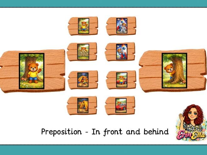 Preposition - In front and behind