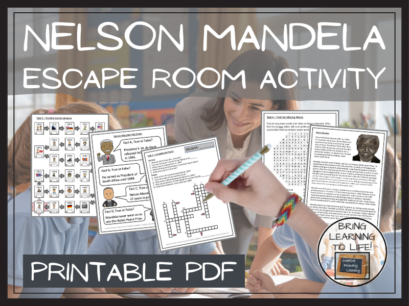 Nelson Mandela Escape Room Activity