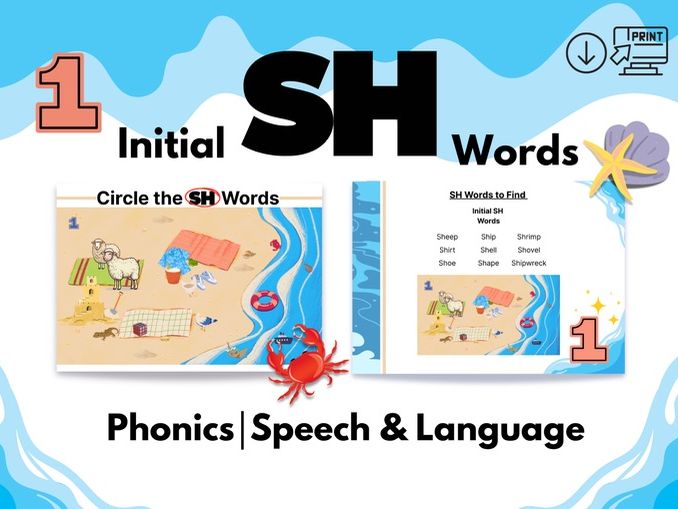 Initial SH Words-Speech&Language|Phonics