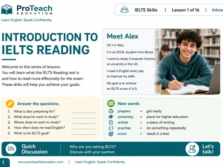 Introduction to IELTS Reading | B2 | Adult ESOL