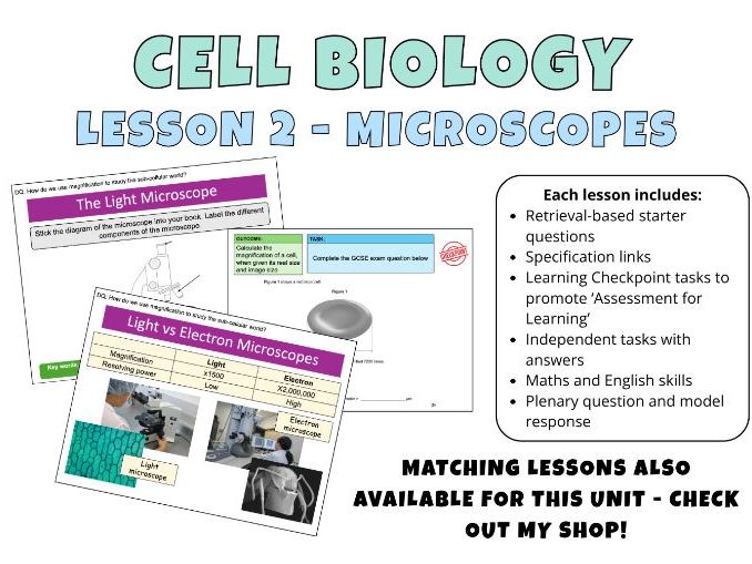 GCSE Cell Biology - Microscopes and Magnification Complete Lesson