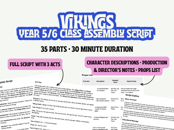 UKS2 Vikings Assembly Script
