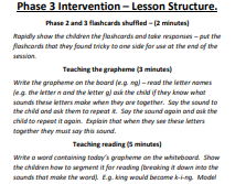 Phonics Intervention Planning