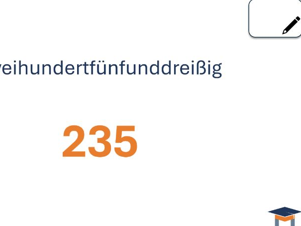 German - Higher numbers