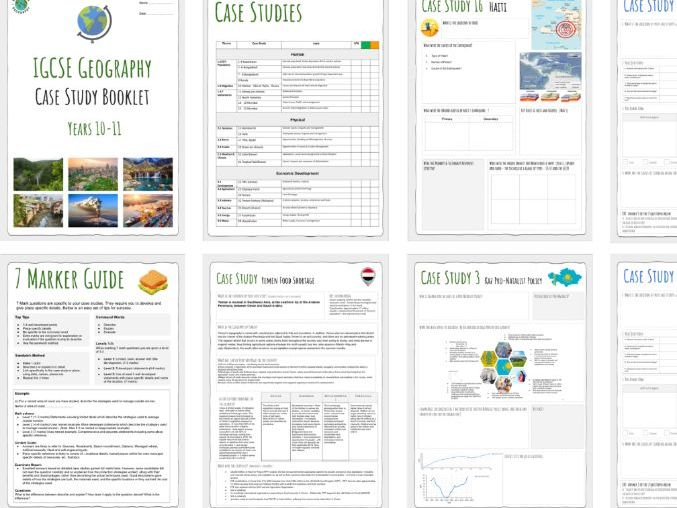 Geography Case Study Booklet (iGCSE / GCSE)