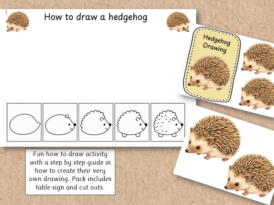 How to draw a hedgehog