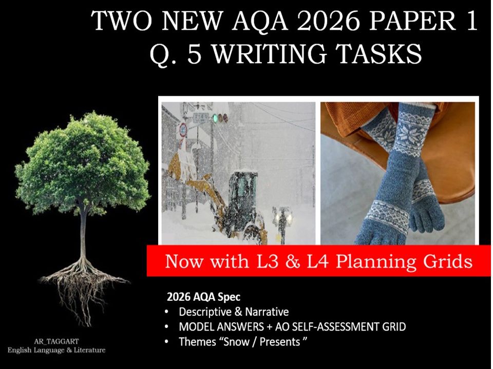 QUESTION 5 - TWO FULL WRITING TASKS | 2026 PAPER 1 | AO GRID | MODELS
