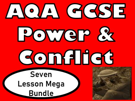Power & Conflict Poetry – 7‑Lesson Mega Bundle (Slides, Student Tasks & GCSE Knowledge Organisers)