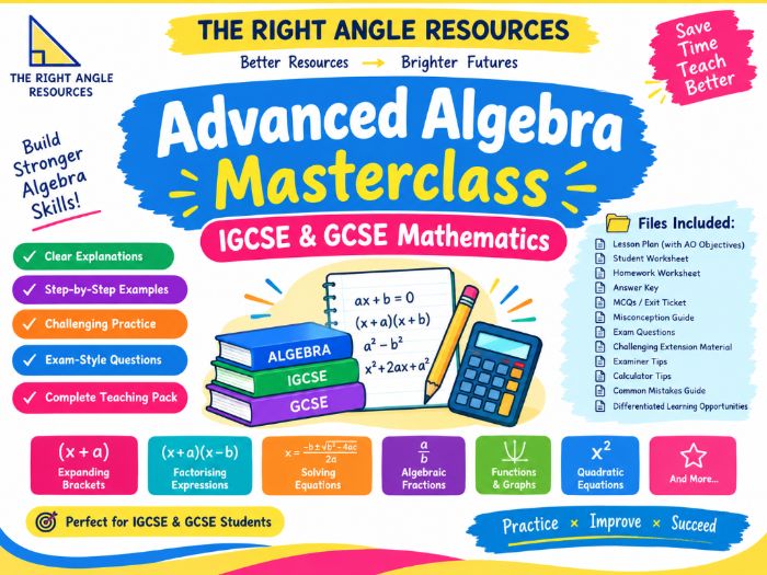 Advanced Algebra Masterclass – IGCSE & GCSE Mathematics