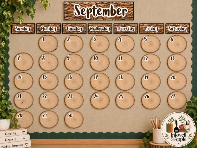 Woodland Botanical Display Calendar