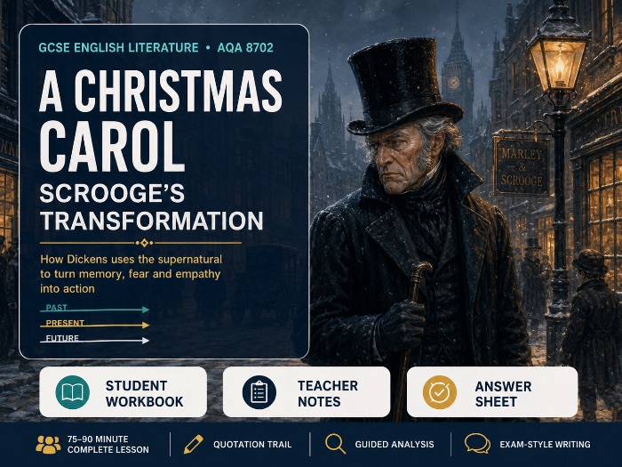 A Christmas Carol Scrooge Transformation Lesson