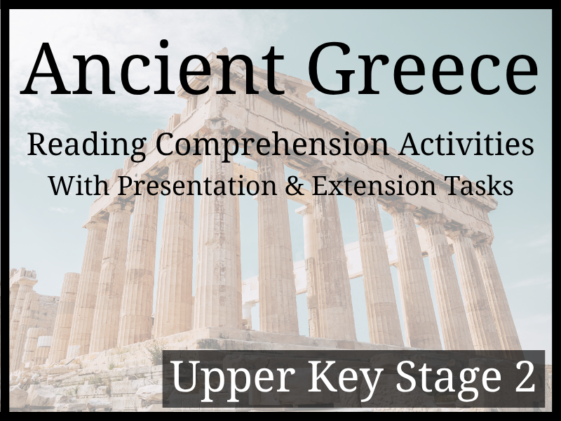 Ancient Greece Reading Comprehension Activities | Year 5 & Year 6 | UKS2