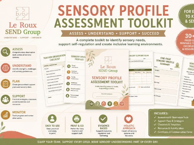 Sensory Profile Assessment Toolkit | EYFS, KS1, KS2, KS3 & SEND