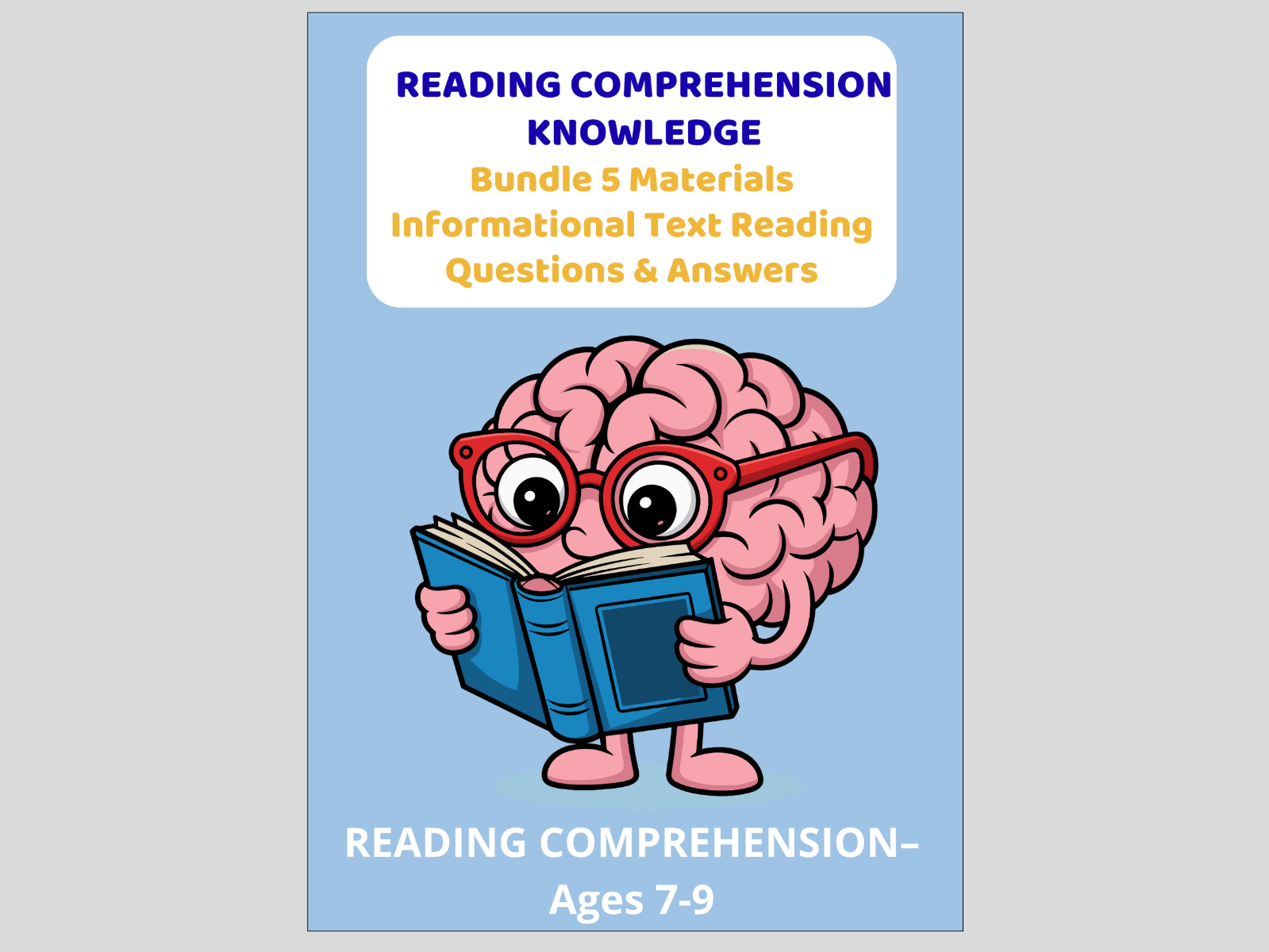 Reading Comprehension Knowledge - Bundle 5 Materials Informational Text