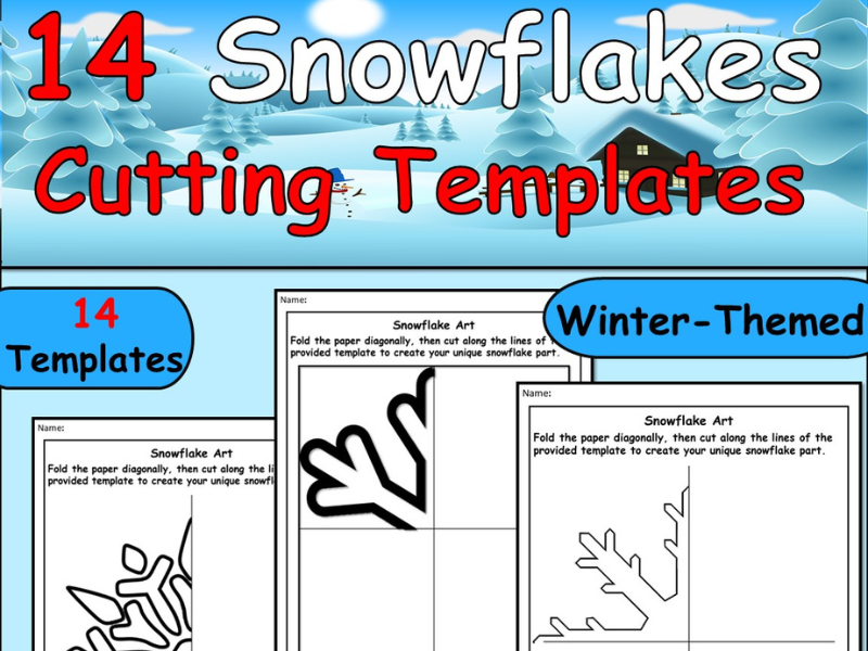 Creative Winter Fun: Printable Paper Snowflake Template for Easy Classroom Craft
