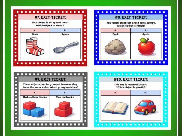 Observing and Classifying Objects | Kinderagarten Science | TEKS K.6