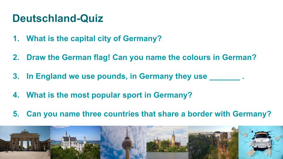 46 KS3 German 5 Minute Starters Teaching Resources
