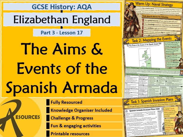 Spanish Armada Aims & Events - AQA - GCSE