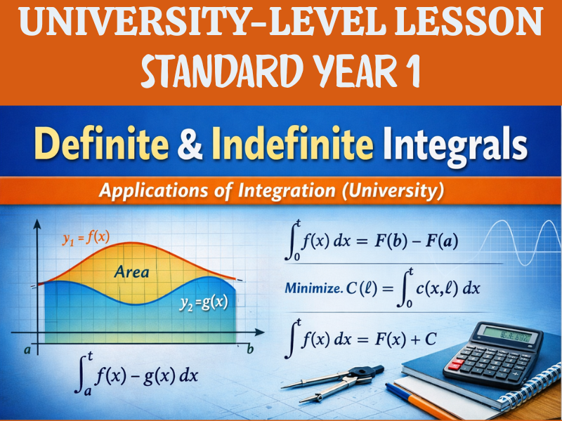 University Calculus: Definite and Indefinite Integrals – Applications of Integration (standard)