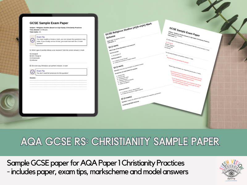 AQA GCSE Religious Studies: Christianity Practices Sample Paper (Paper 1 Practice)
