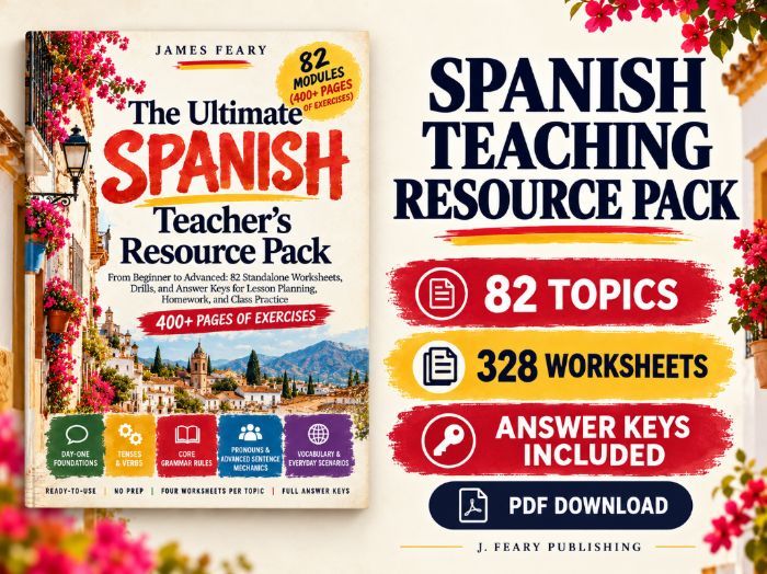 Spanish Resource Pack: 328 Worksheets & Answers