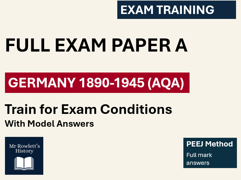 AQA GCSE History Germany Practice Paper A (Q1–6) | Model Answers & Writing Support | PEEJ Method