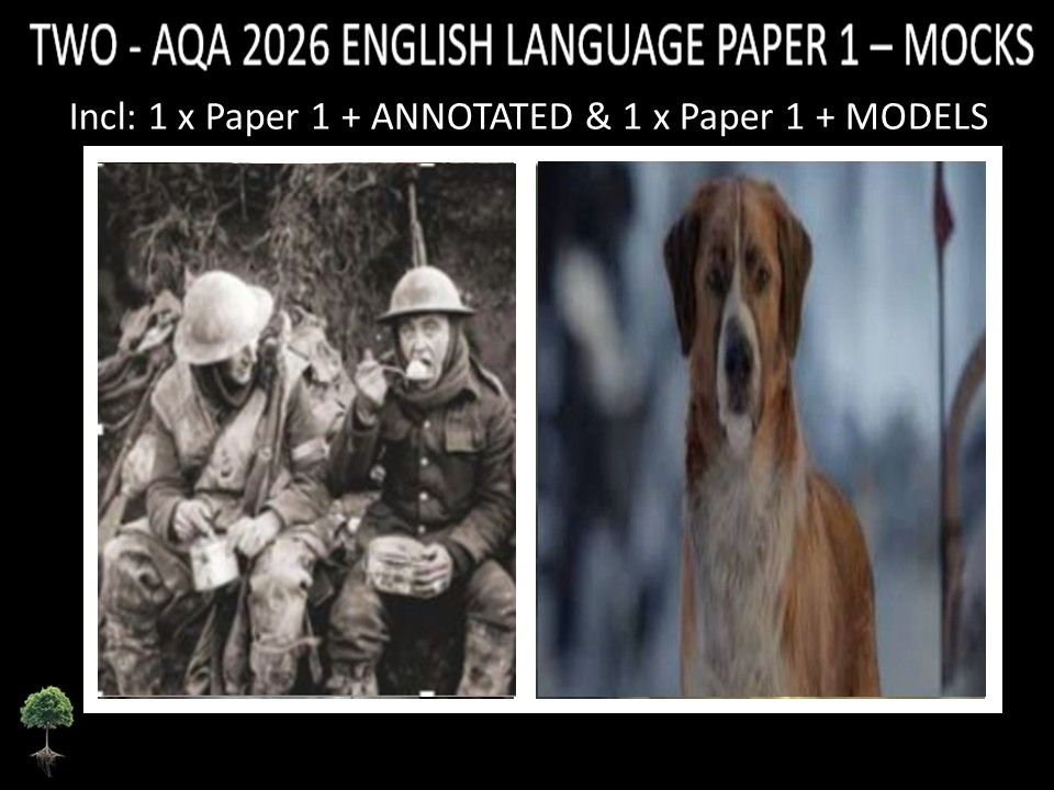 TWO - AQA PAPER 1 | 2026 FULL MOCKS | + ANNOTATED + MODELS