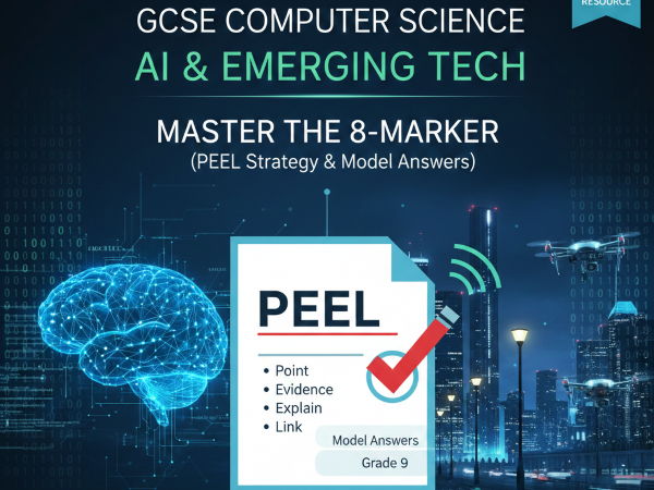 GCSE Computer Science: AI & Emerging Tech – Master the 8-Marker (PEEL Strategy & Model Answers)