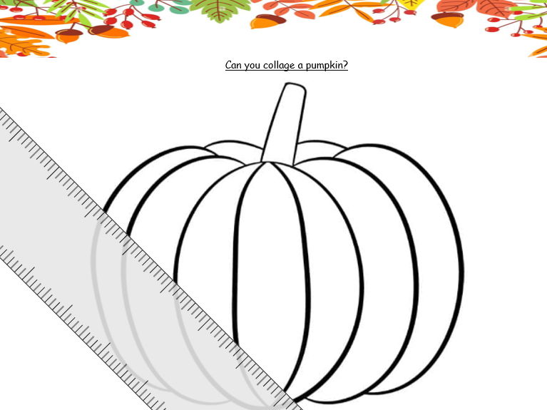 Pumpkin collage template