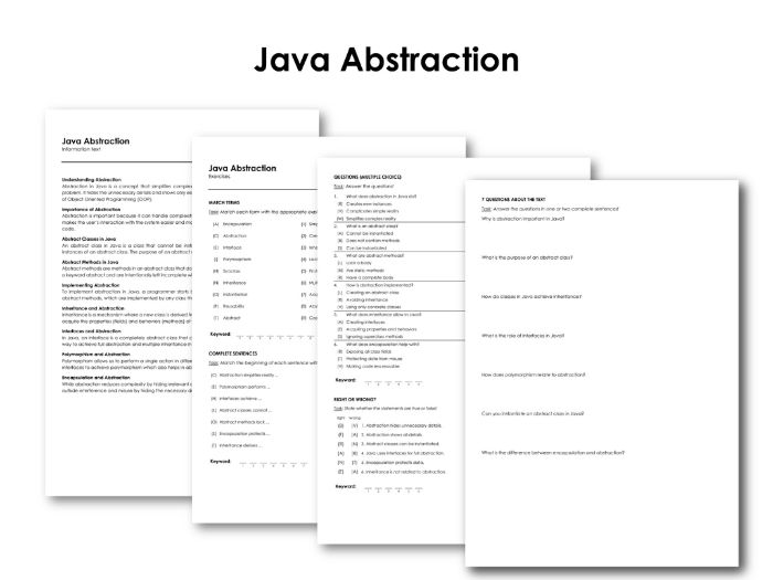 Java Abstraction