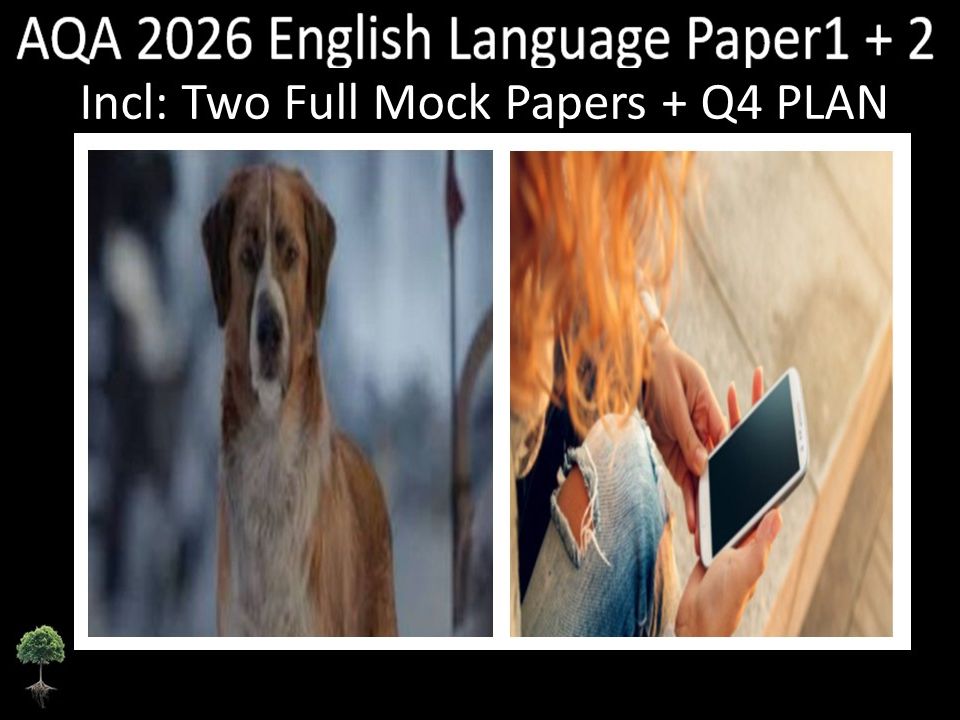 Two AQA 2026 GCSE English Language Paper 1 + 2 Mocks | Q4 Plan