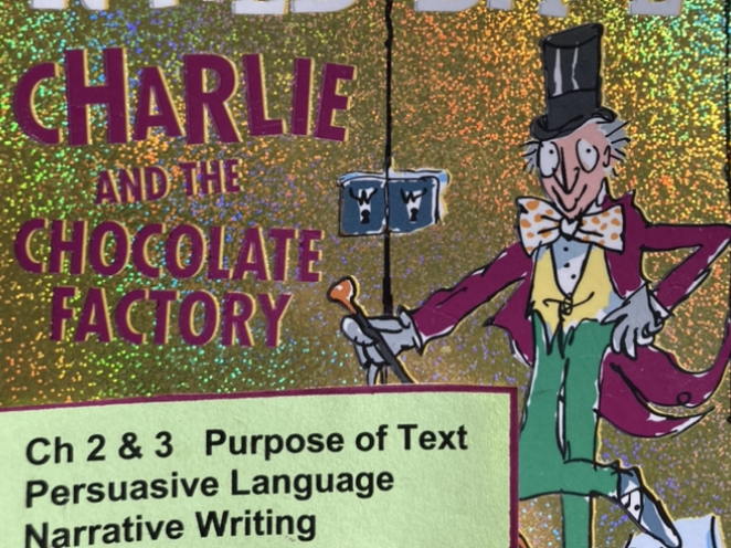 Persuasive & Narrative Writing Worksheets- Chapters 2 & 3 Charlie & the Ch Factory