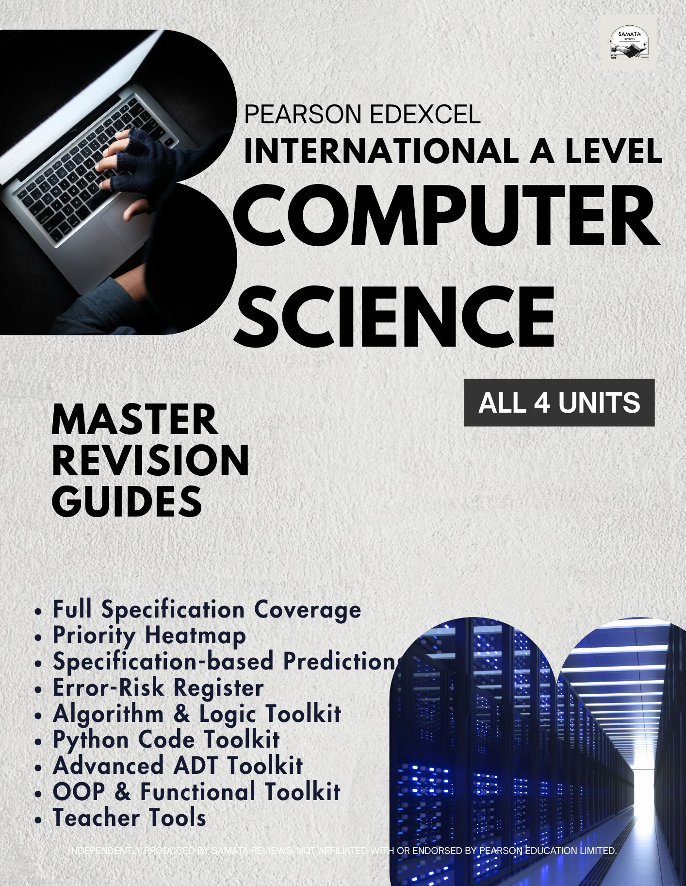 Pearson Edexcel IAL Computer Science Complete Revision Bundle: Units 1–4 (WCP01, WCP02, WCP03, WCP04) – Master Revision Guides with Spec-Based Predictions, Worked Python Code & Teacher Planning Tools