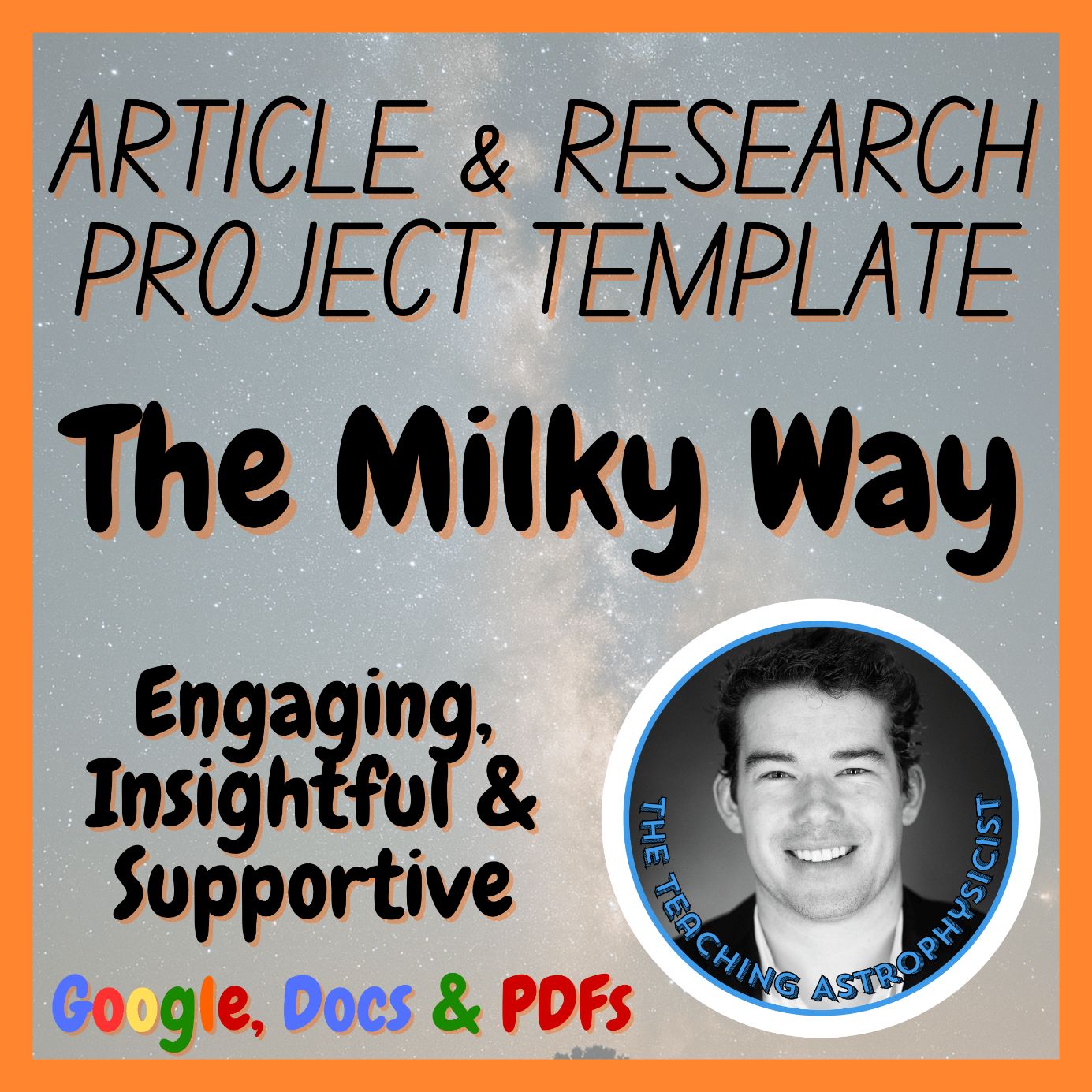 The Milky Way Space Science Article + Research Project Template | Astro Related