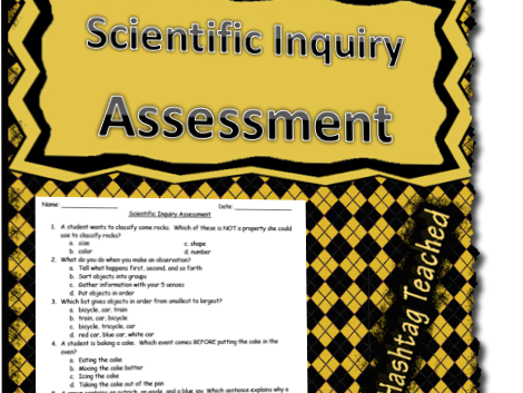 Scientific Inquiry Assessment