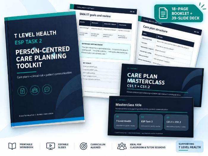 T Level Health Care Planning Toolkit