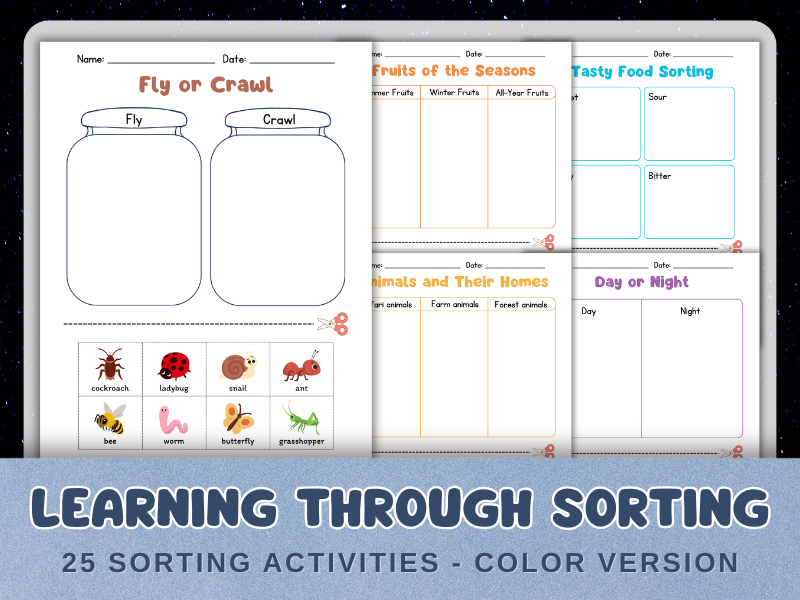 Learning Through Sorting - 25 Sorting Activities