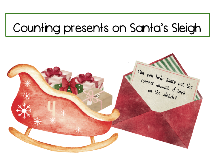 Counting presents on Santa's Sleigh