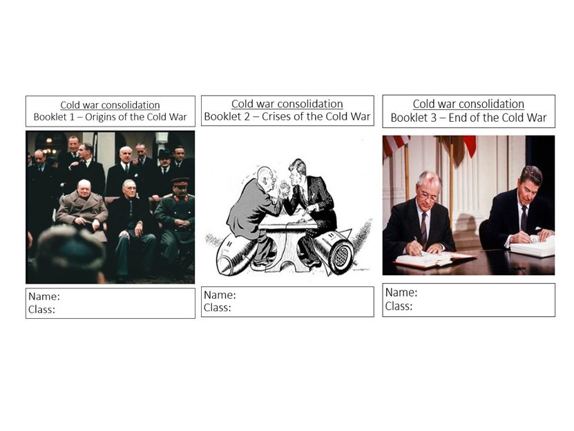 Edexcel GCSE History Cold War booklets